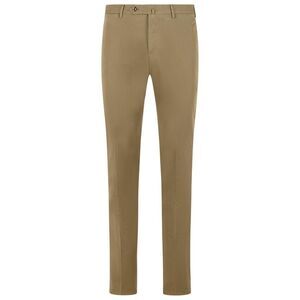Pt01 'Slim' Brown Stretch Cotton Pants Men